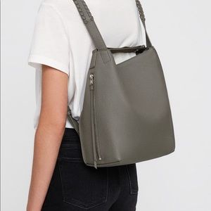 All Saints Kita Backpack, Small, Stone Grey